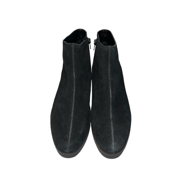 Lucky Brand Karmeya Black Suede Leather Booties - Picture 3 of 12